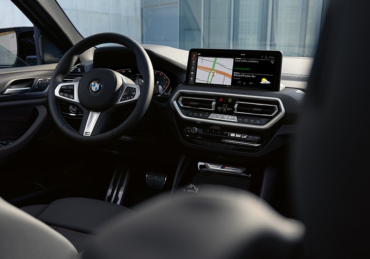 Detail shot of the X4's captivating cockpit